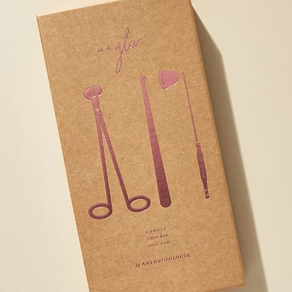 Anthropologie Rose Gold Candle Care Kit - BRAND NEW